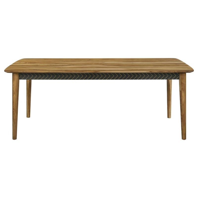 Partridge Rectangular 80" Dining Table, Natural Sheesham