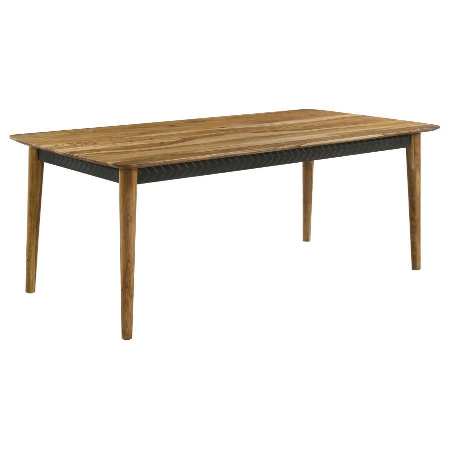 Partridge Rectangular 80" Dining Table, Natural Sheesham