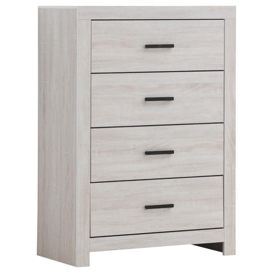 Brantford 4 Drawer Chest Coastal White