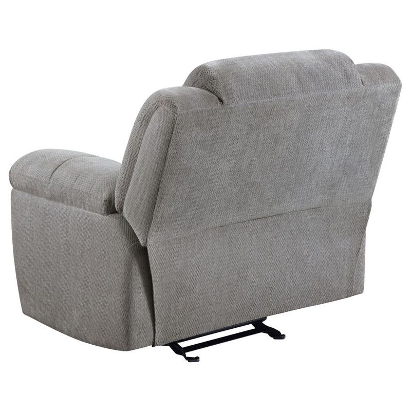 Gilson Upholstered Glider Recliner Chair, Grey