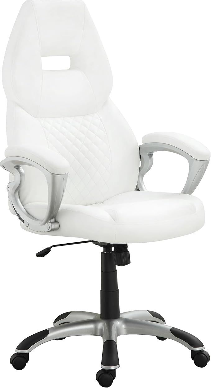 Bruce Adjustable Office Chair, White