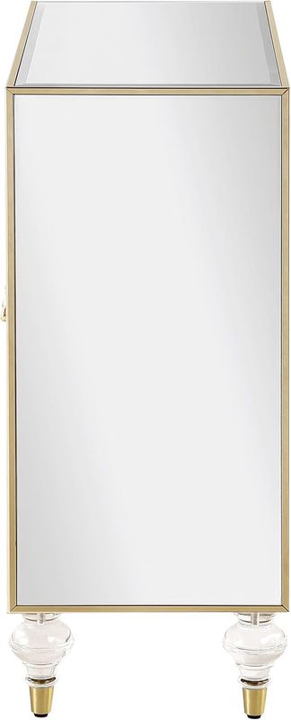 Astilbe 2 Door Mirrored Accent Cabinet