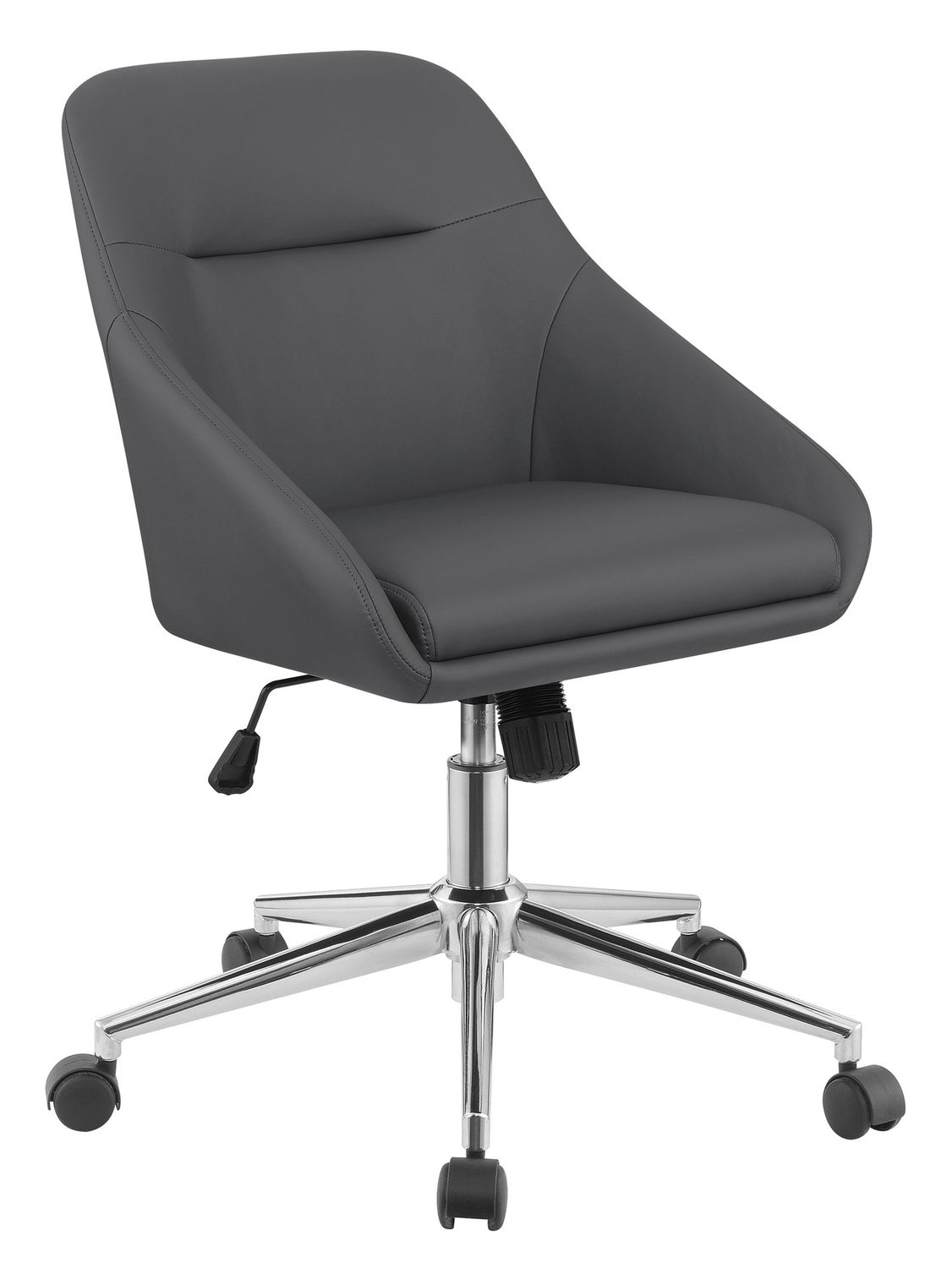 Jackman Upholstered Office Chair With Casters, Colour: Gray