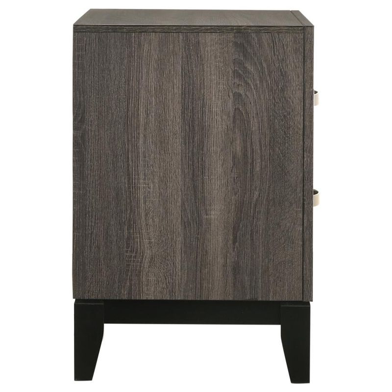 Watson Nightstand Grey Oak And Black