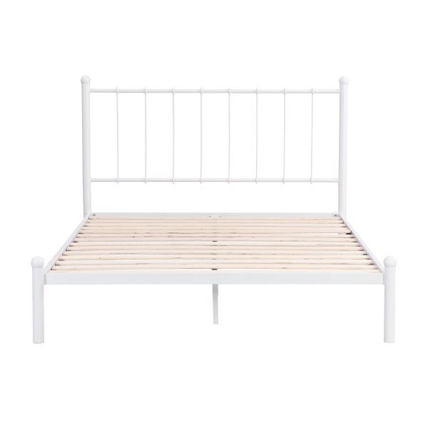 Weekender Metal Platform Bed, White