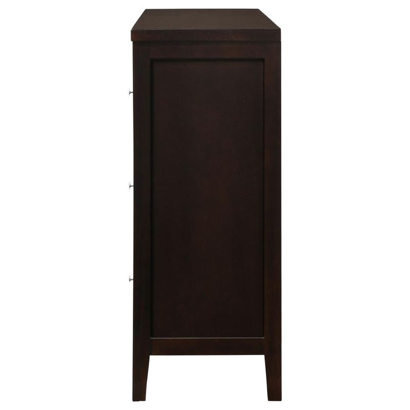 Carlton 6 Drawer Dresser, Cappucino