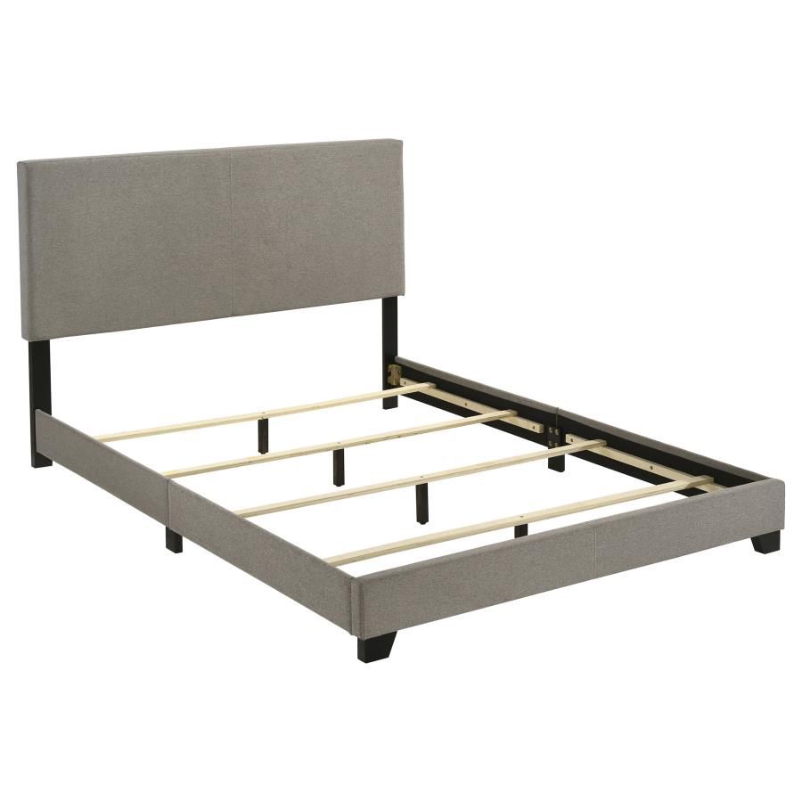 Doris Fabric Upholstered Bed, Queen, Colour: Taupe