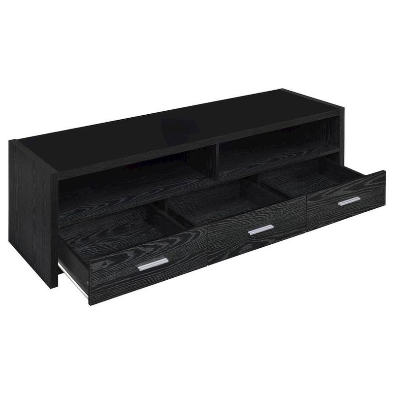 Alton 3-drawer 61-inch TV Stand Black Oak