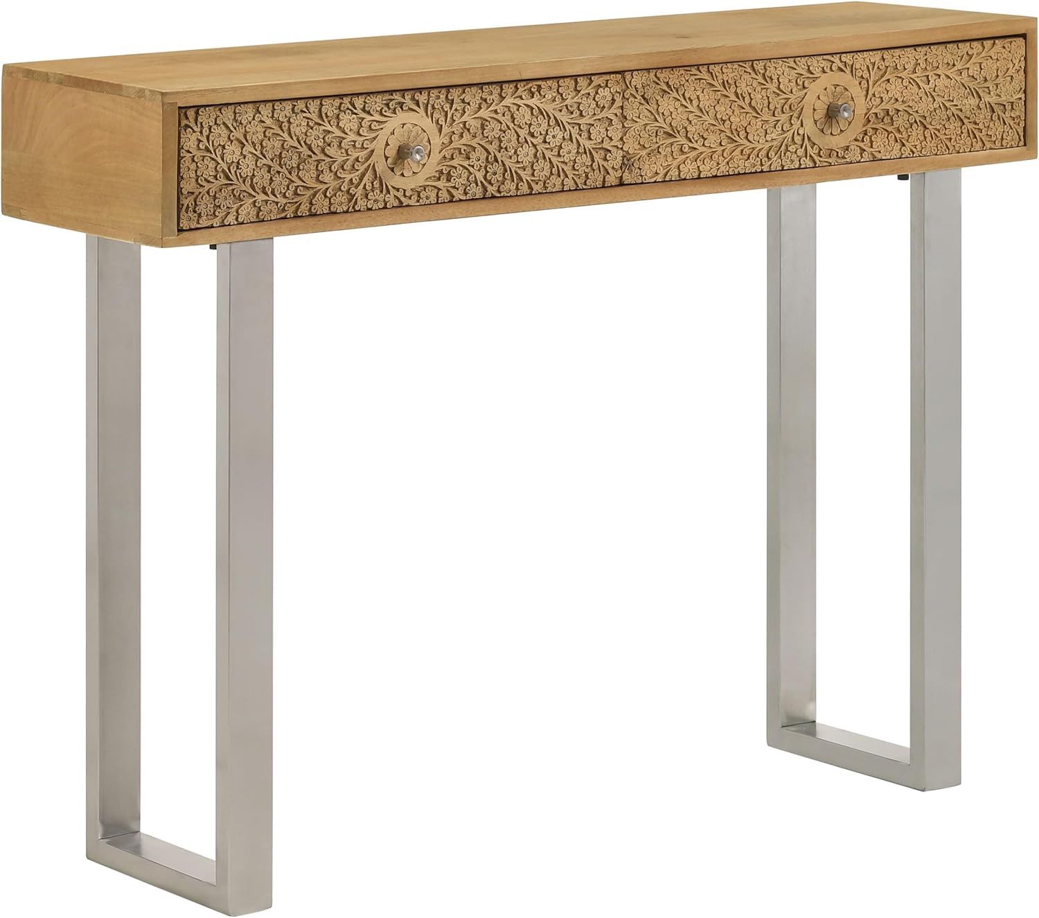 Draco 2-Drawer Console Table Natural