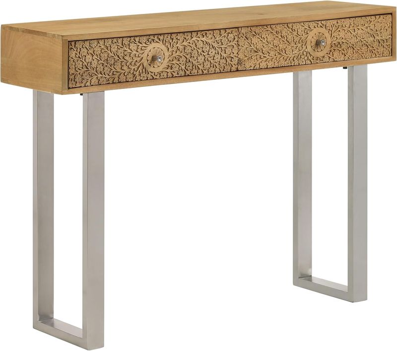 Draco 2-Drawer Console Table Natural