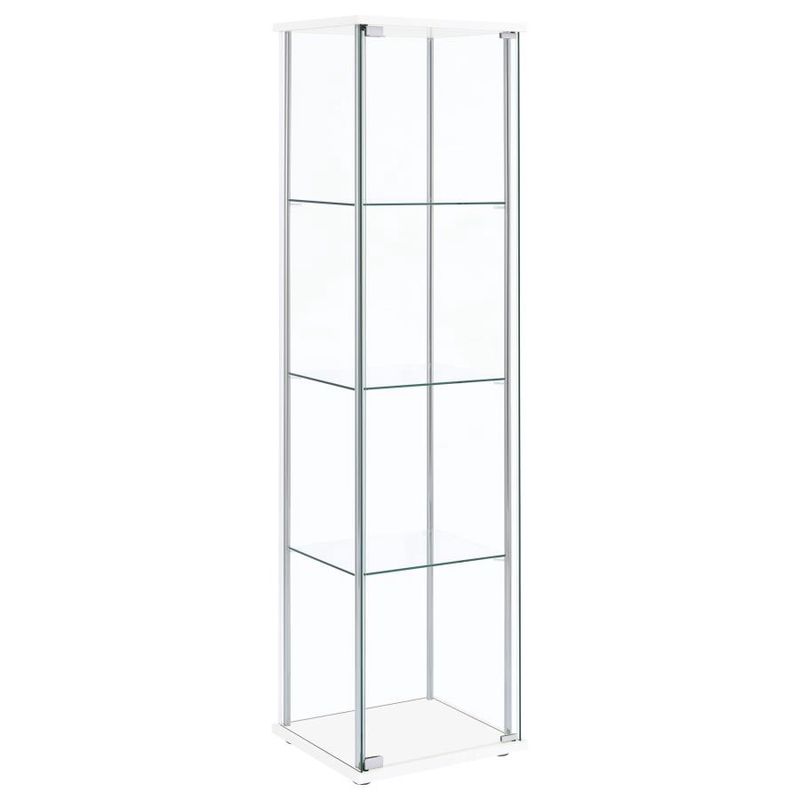 Bellatrix 3-shelf Clear Glass Curio Cabinet