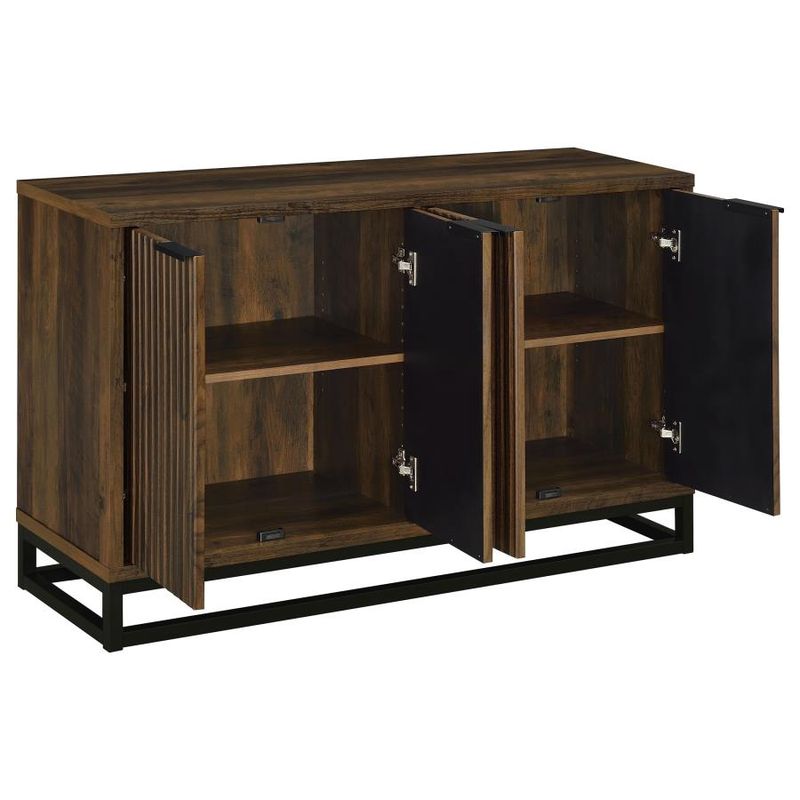 Ryatt 4-door Accent Cabinet Dark Pine