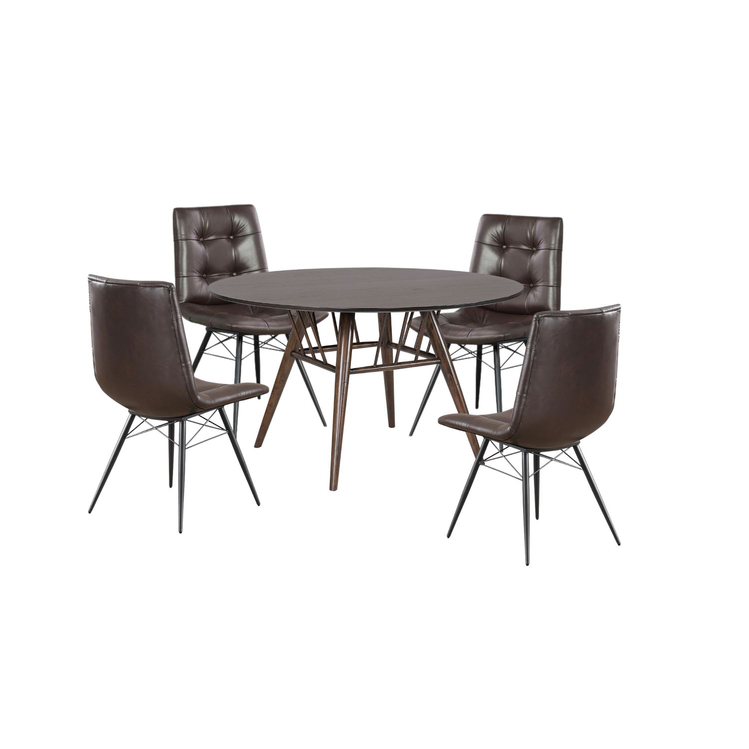 Everton 5pc Round Table Dining Set