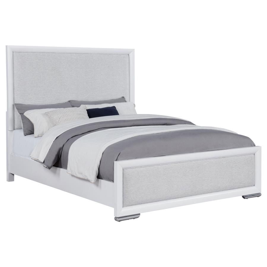 Gracemont Bed King, Grey and White