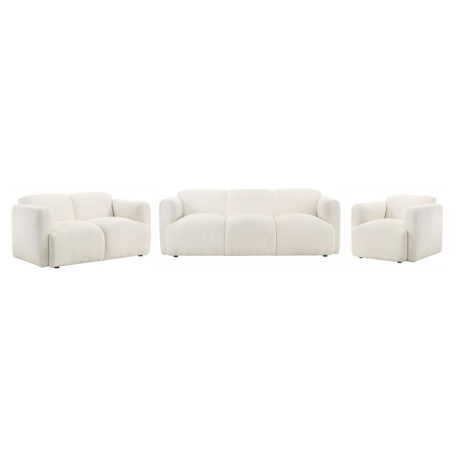 Dorset 3-piece Living Room Set White