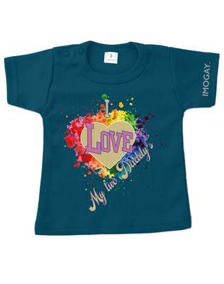 IMOGAY. T-Shirt "Two Daddy's" Leverbaar in meerdere kleuren