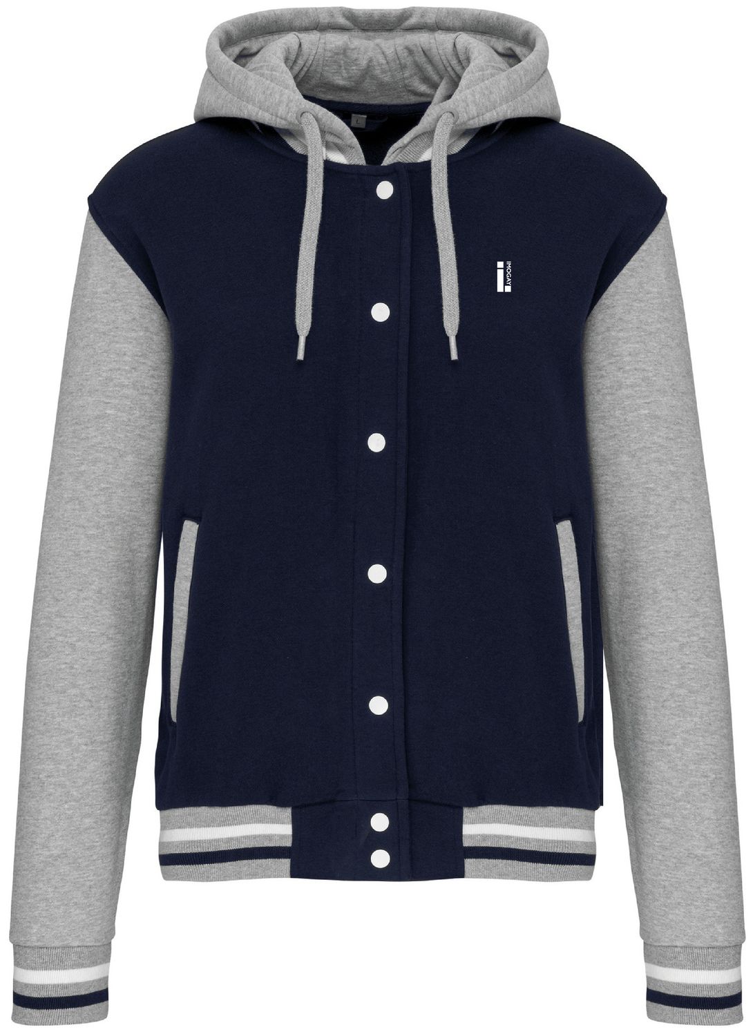 IMOGAY.® - COLLEGE JACKET MET CAPUCHON - UNISEX