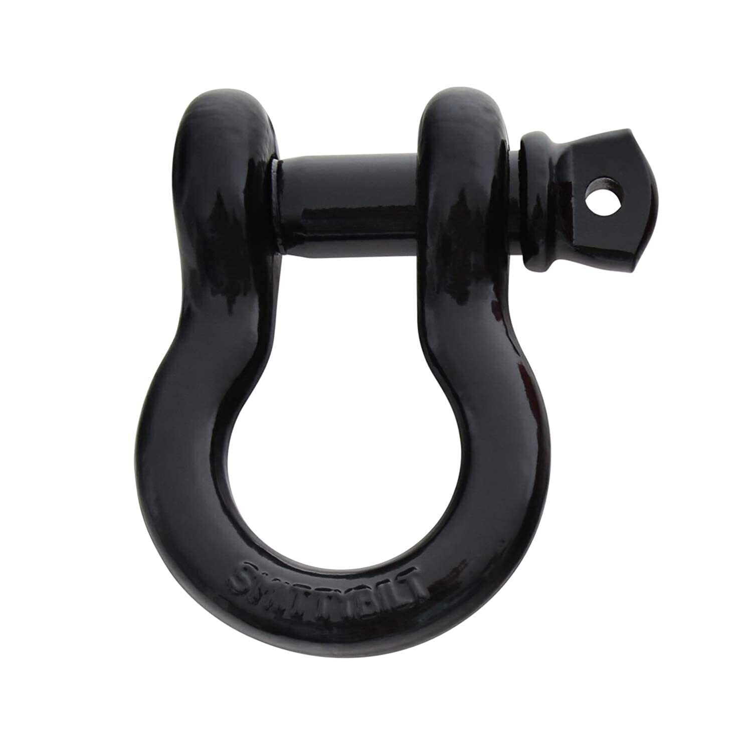 Smittybilt 3/4 inch D-Ring Shackle, Black Finish (4.75 Ton) Pair.