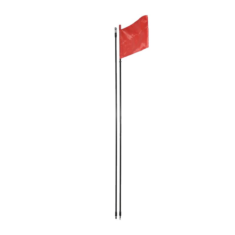 Off Road Red Flag Pole with Flag