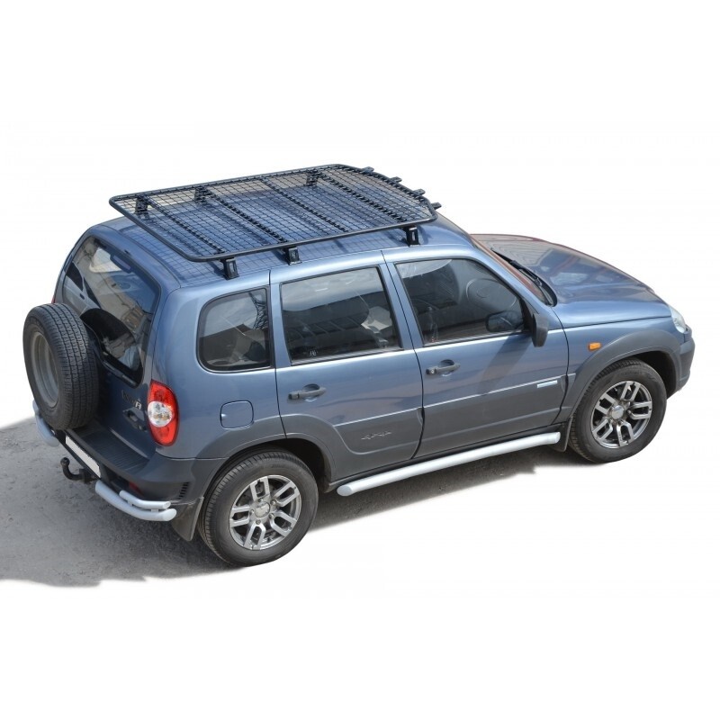 Багажник - платформа экспедиционный «Трофи» с сеткой, Chevrolet Niva (03.2009 - )/Lada Niva (07.2020 -), Niva Travel