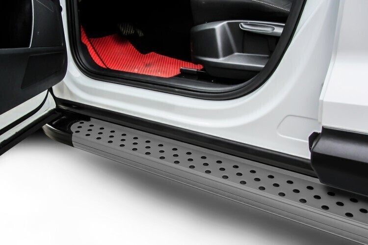 Пороги алюминиевые Lexus NX 300h (2014-2021) Standart графитовые