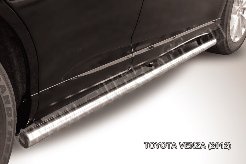 Пороги из нержавейки Toyota Venza (2012-2017) d57 труба