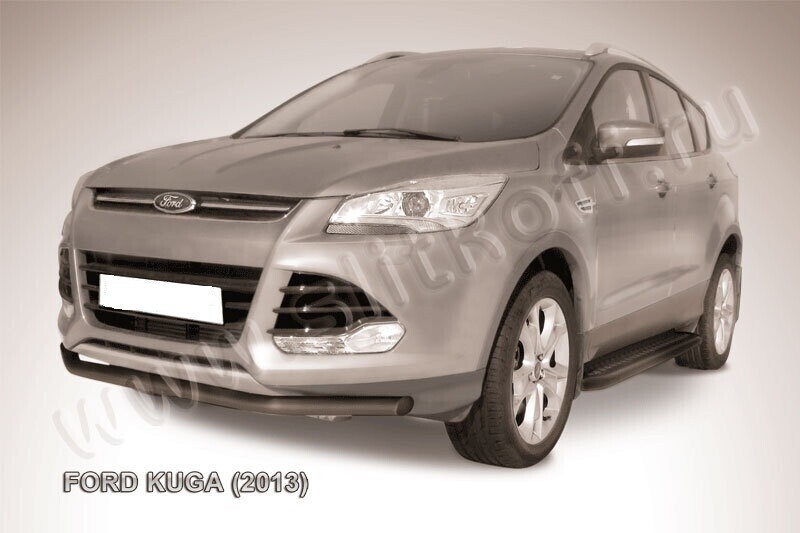 Защита переднего бампера Ford Kuga (2012-2016) d57 черная