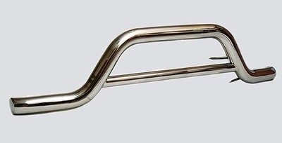 Защита переднего бампера «Волна»  (Ø=76 мм), Chevrolet Niva (- 03.2009) (нержавеющая сталь)