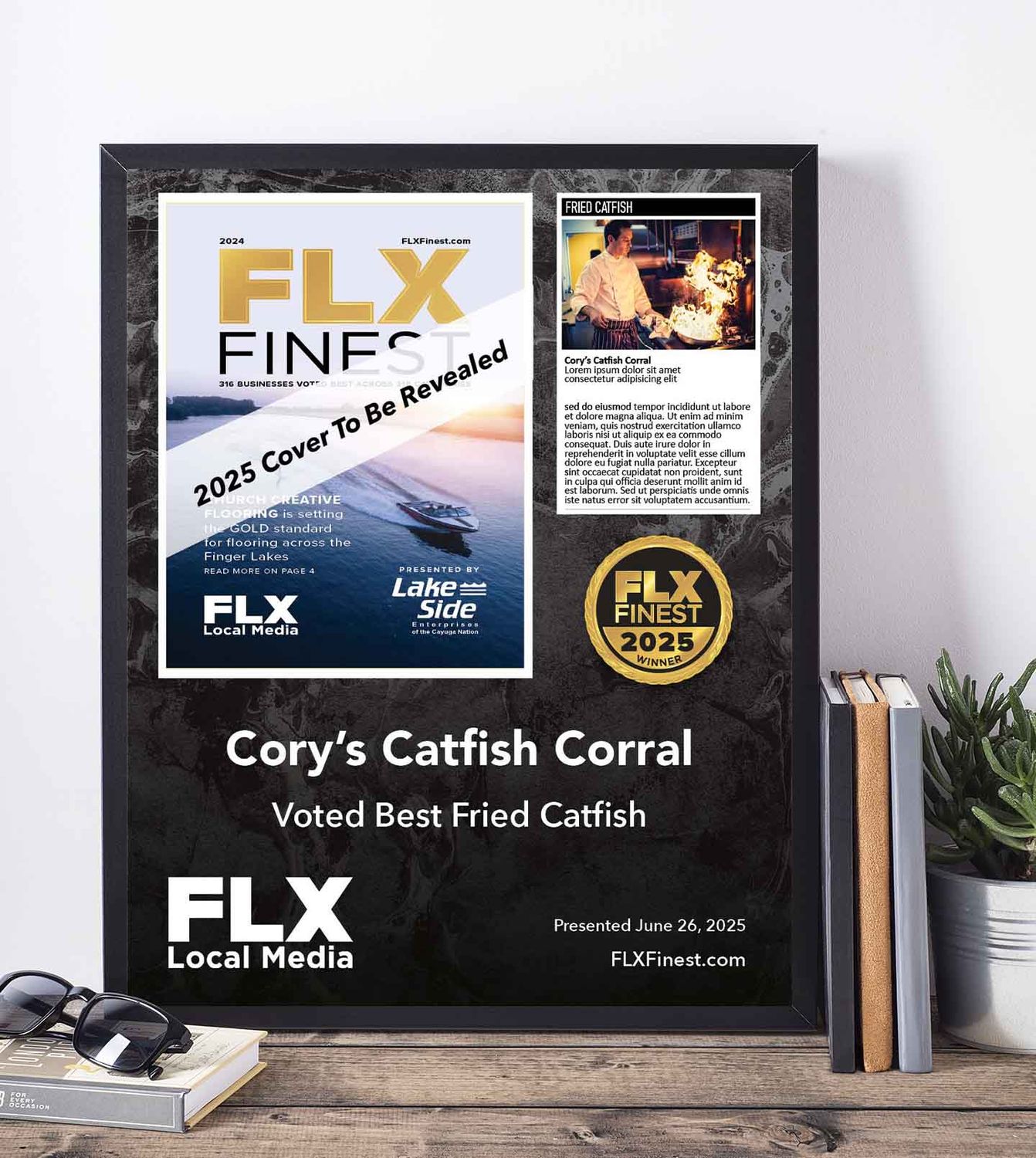 Winner&#39;s Cover Premium Plaque