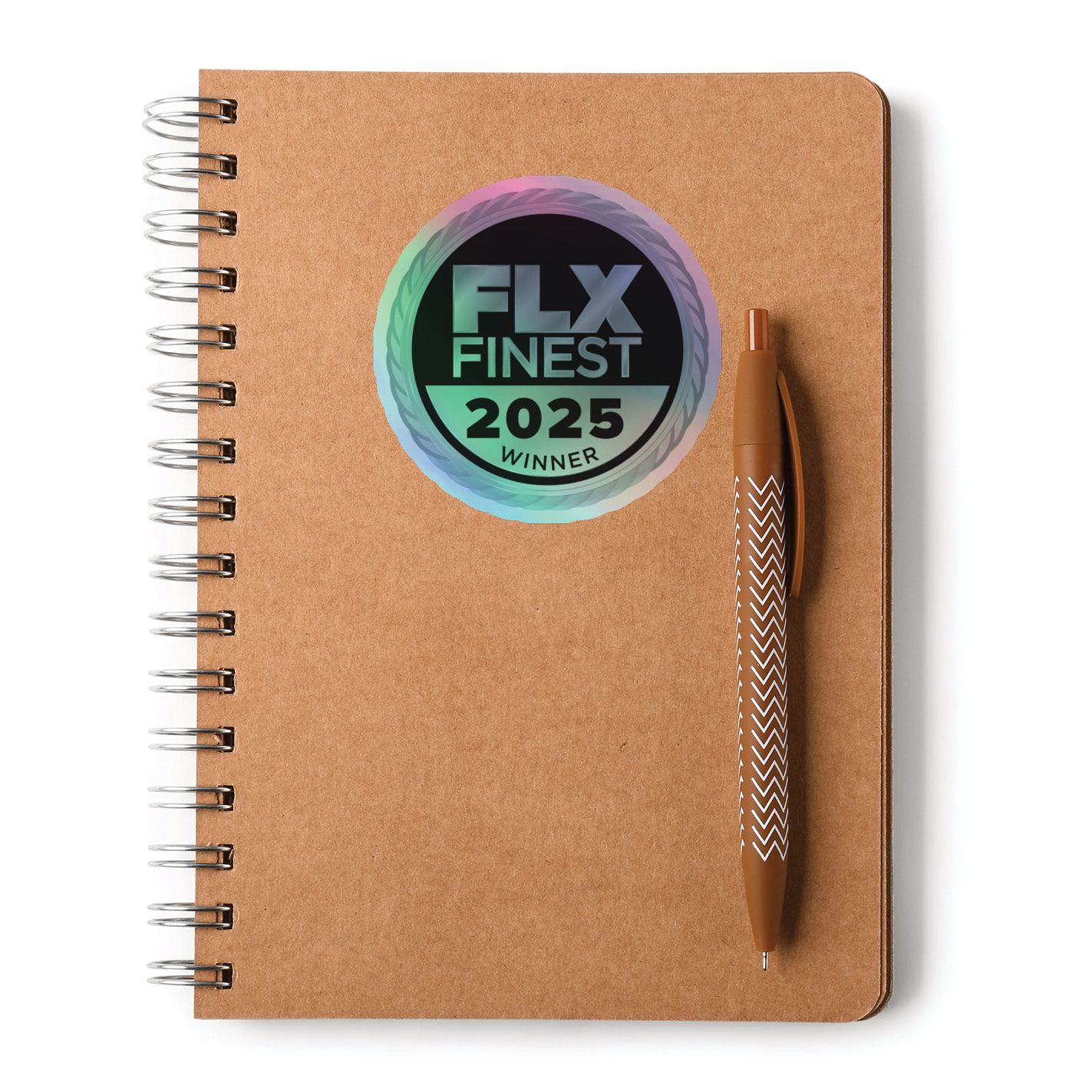 Kiss-Cut Holographic Logo Stickers