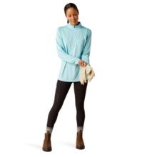 ART10049025 WMN&#39;S Teal Rebar Q Zip LS SP24