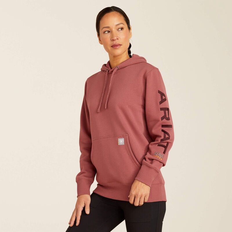 ART10052724 WMN&#39;s Rebar Graphic Rouge Hoodie FL24