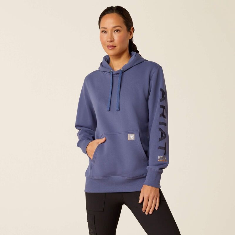 ART10052723 WMN&#39;s Rebar Blue Graphic Hoodie FL24