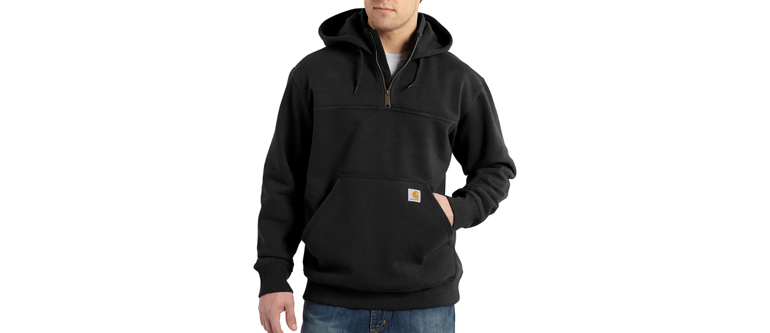 CH100617 RD Loose Fit HW Q Zip Sweatshirt SP25