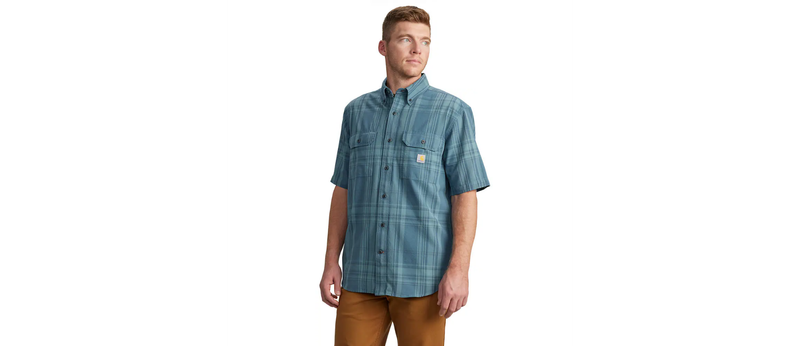 CH106746 Loose Fit MW Short Sleeve Plaid Shirt SP25
