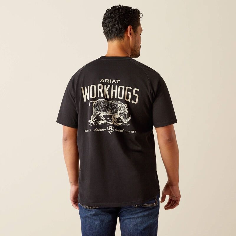 ART10054446 Rebar BLK CS Workhog Tshirt SP25