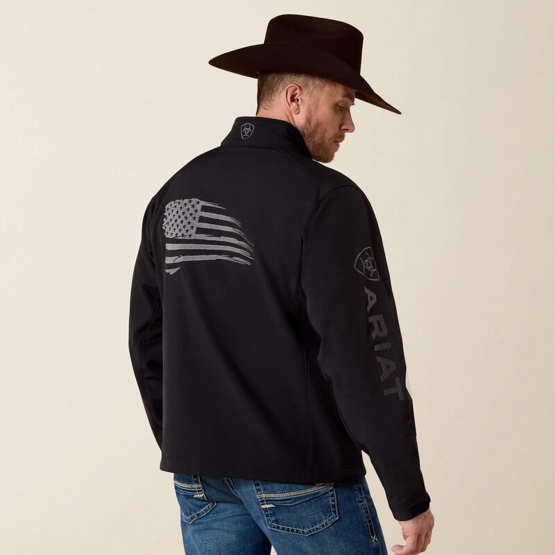 ART10037439 Patriot Black WR Softshell Jacket FL25