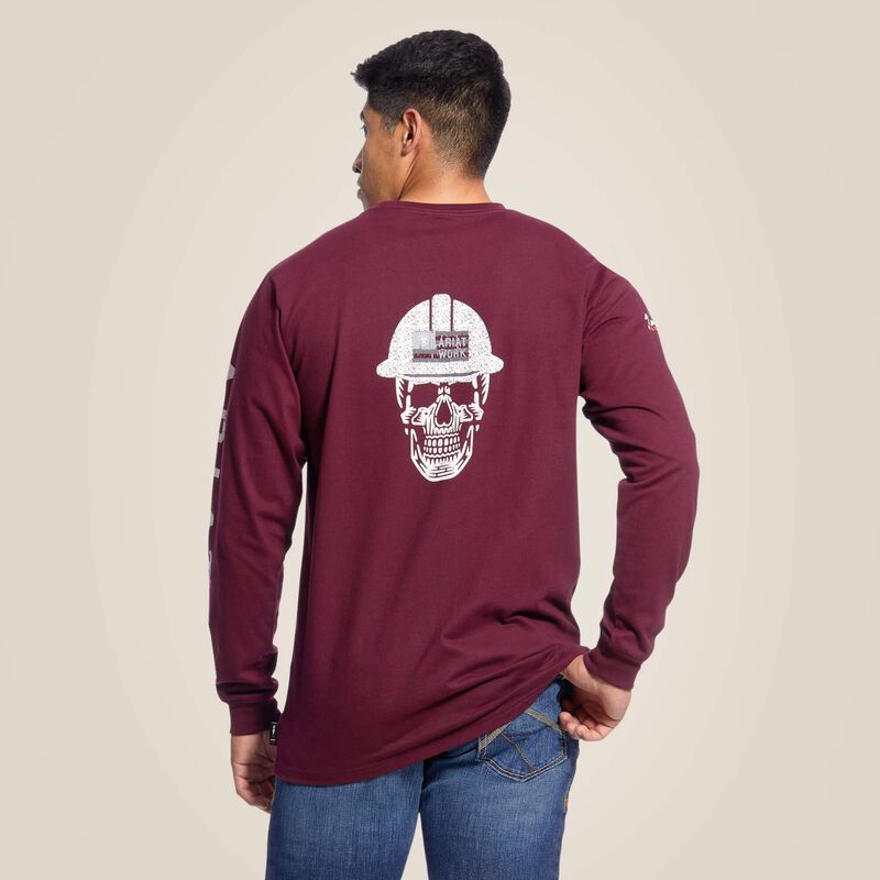 ART10026435 FR Malbec Roughneck Skull LS TShirt FL26