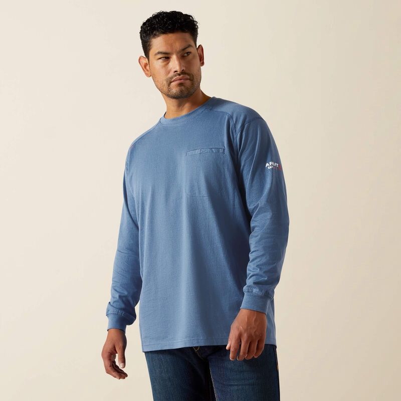ART10062563 Medium Blue FR Air Crew T-Shirt FL26
