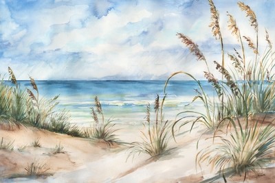 Watercolor Coastal Landscape