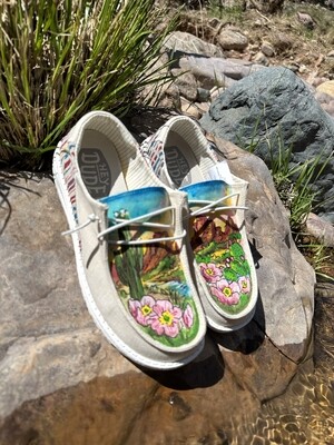 Sedona Primrose Hand-Painted Shoes