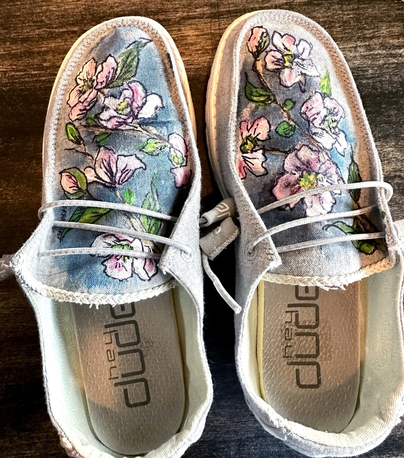 Spring Blossoms Hand-Painted Shoes