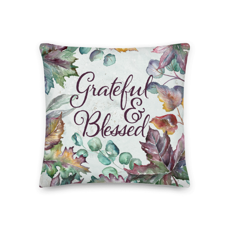 Autumn Jewels Fall Leaves Decorative Throw Pillow