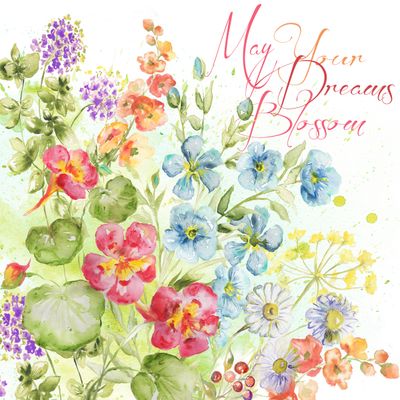 Herb Blossoms Meadow- May Your Dreams Blossom