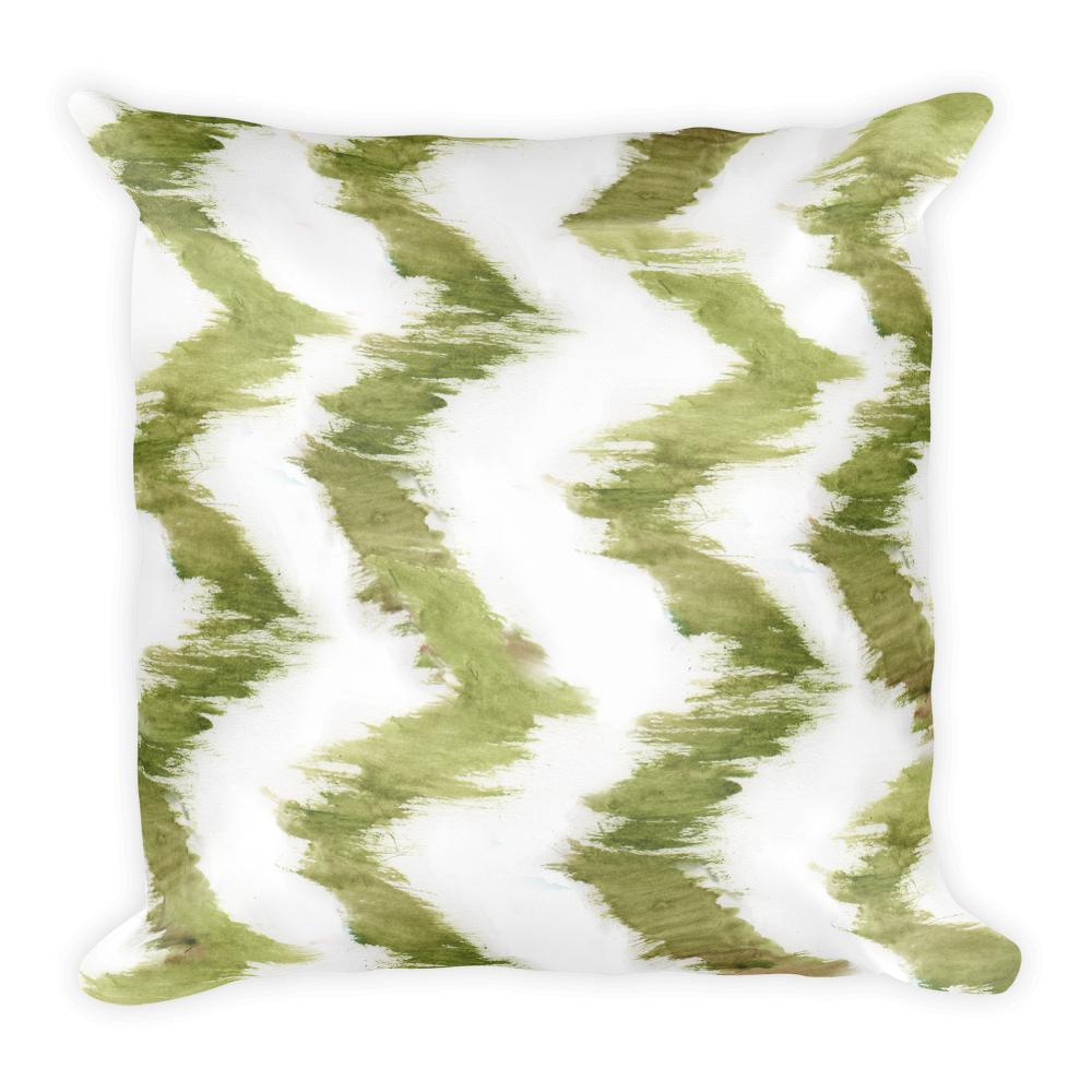 Boho Garden Tribal Flame Stitch accent pillow