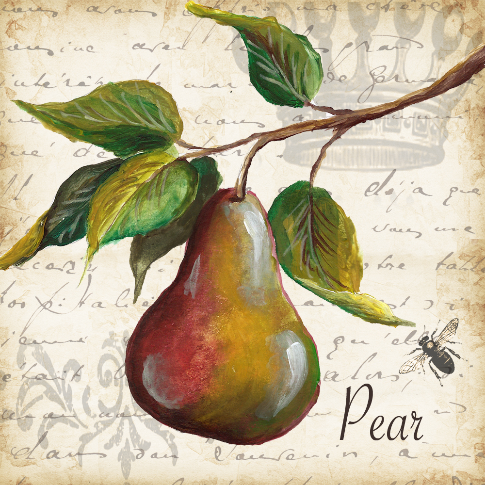&quot;Pear Deco&quot; Printed Accent Tile