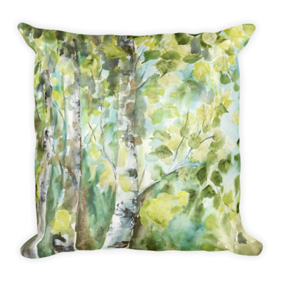 Summer Aspens Decorative Throw Pillow