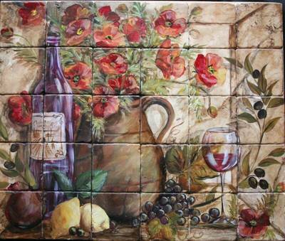 Tuscan Poppy Still Life