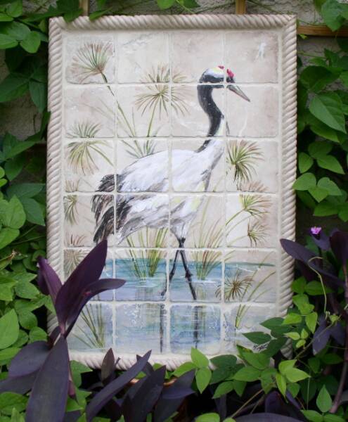 &quot;Water Crane and Papyrus&quot;