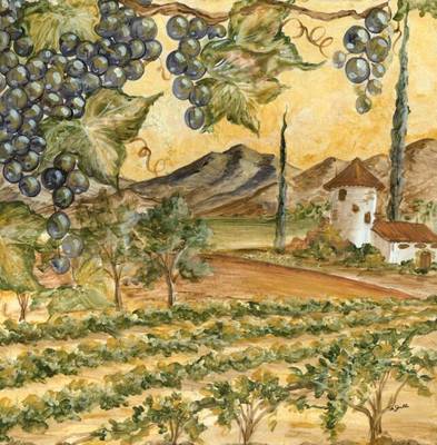 &quot;Riserva Vineyard&quot; Printed Accent Tile